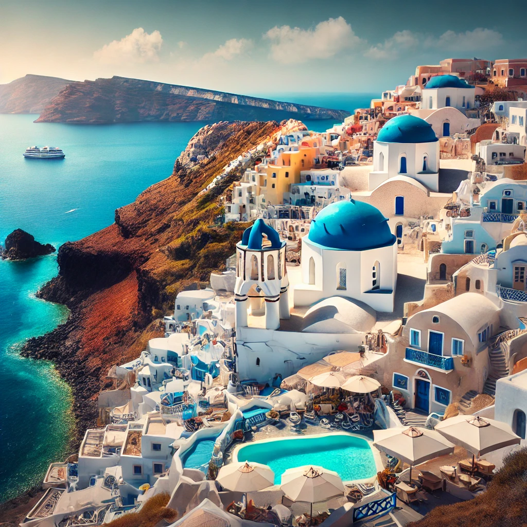 Santorini in Greece